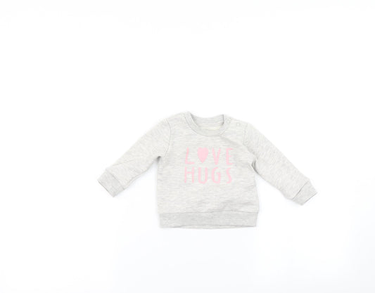 Primark Baby Grey   Pullover Jumper Size 3-6 Months