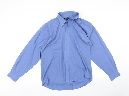 F&F Mens Blue    Button-Up Size 13