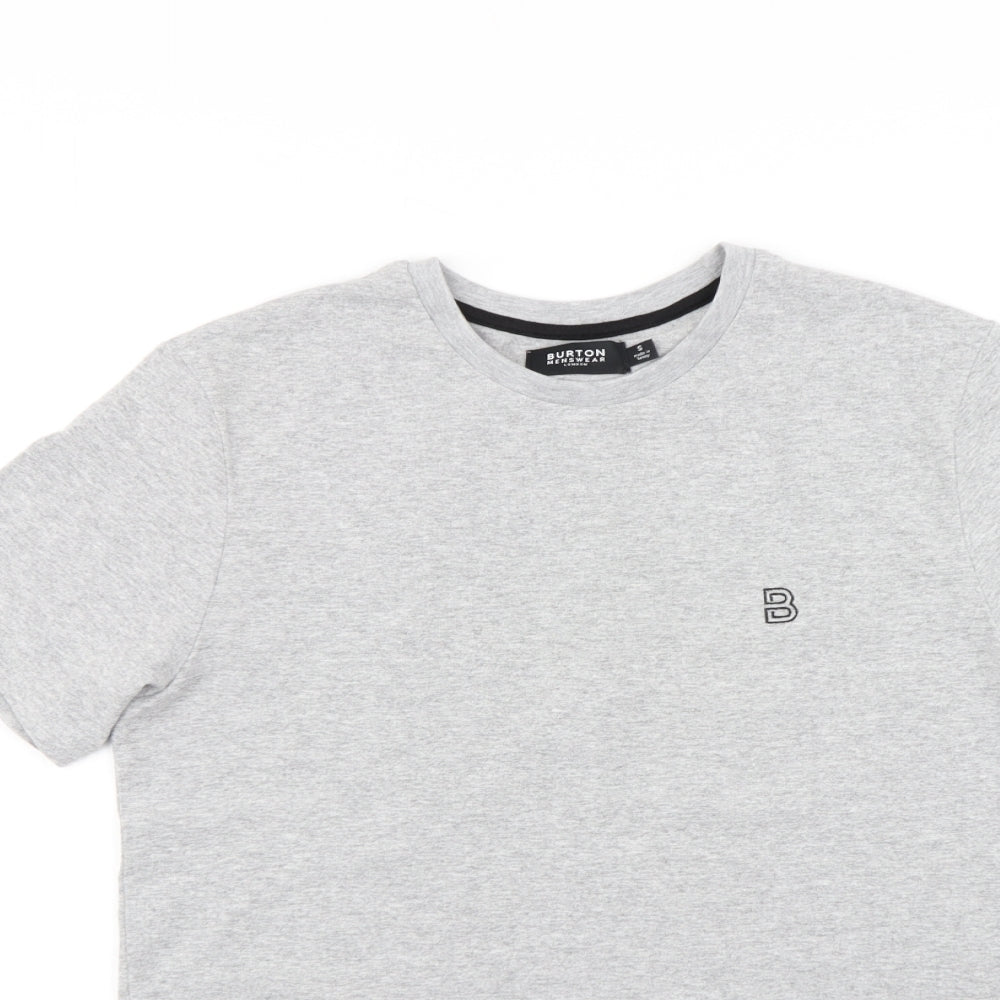 Burton Mens Grey    T-Shirt Size S