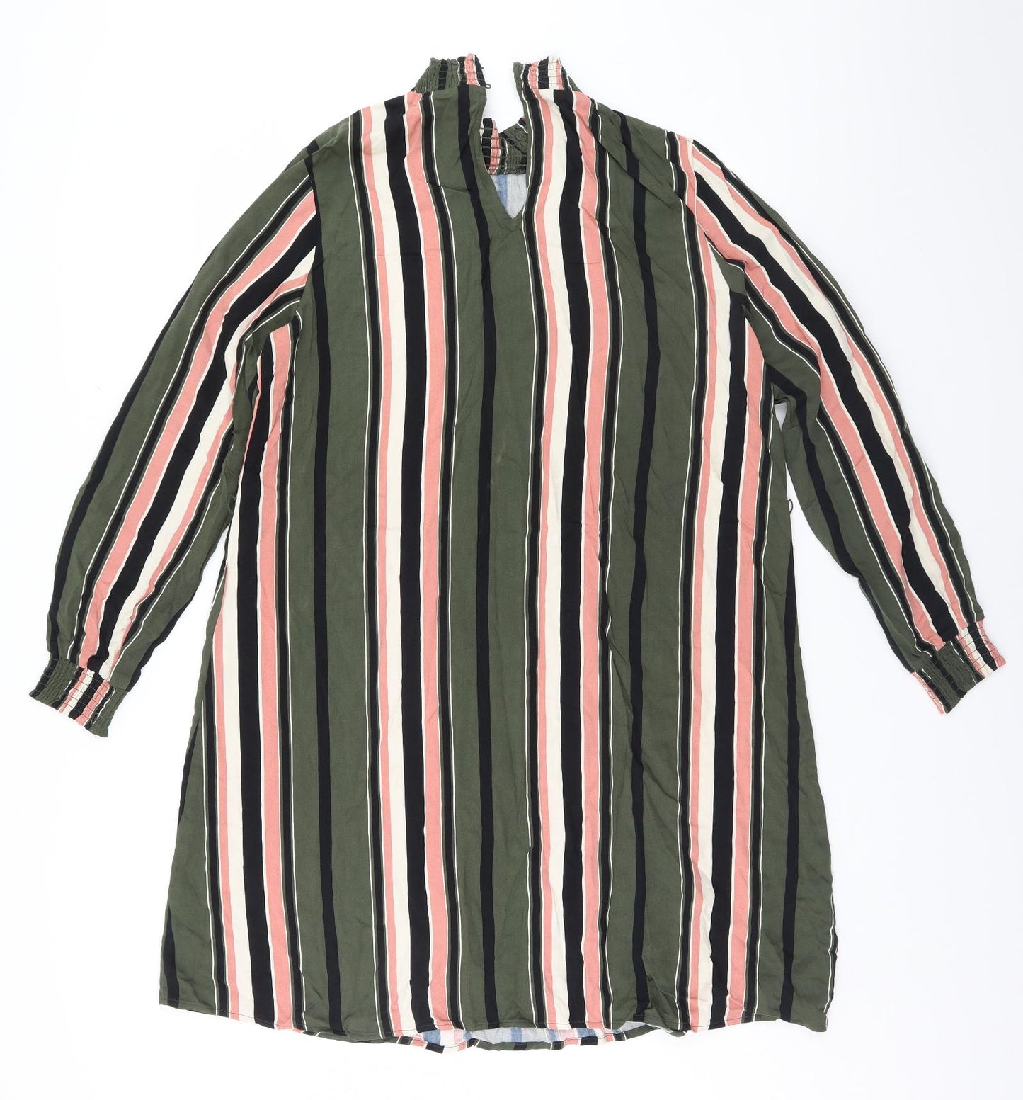 VILA Womens Brown Striped  Basic T-Shirt Size 12