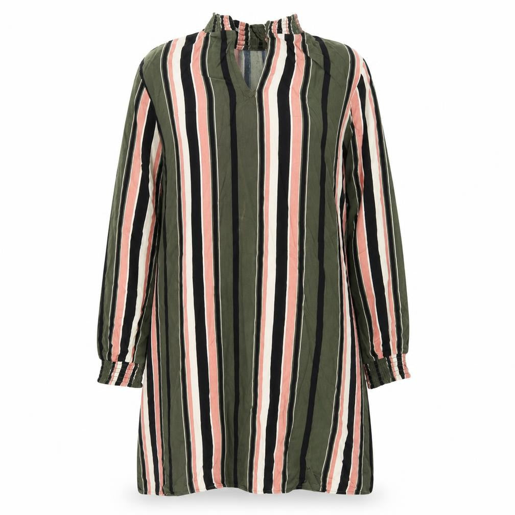 VILA Womens Brown Striped  Basic T-Shirt Size 12
