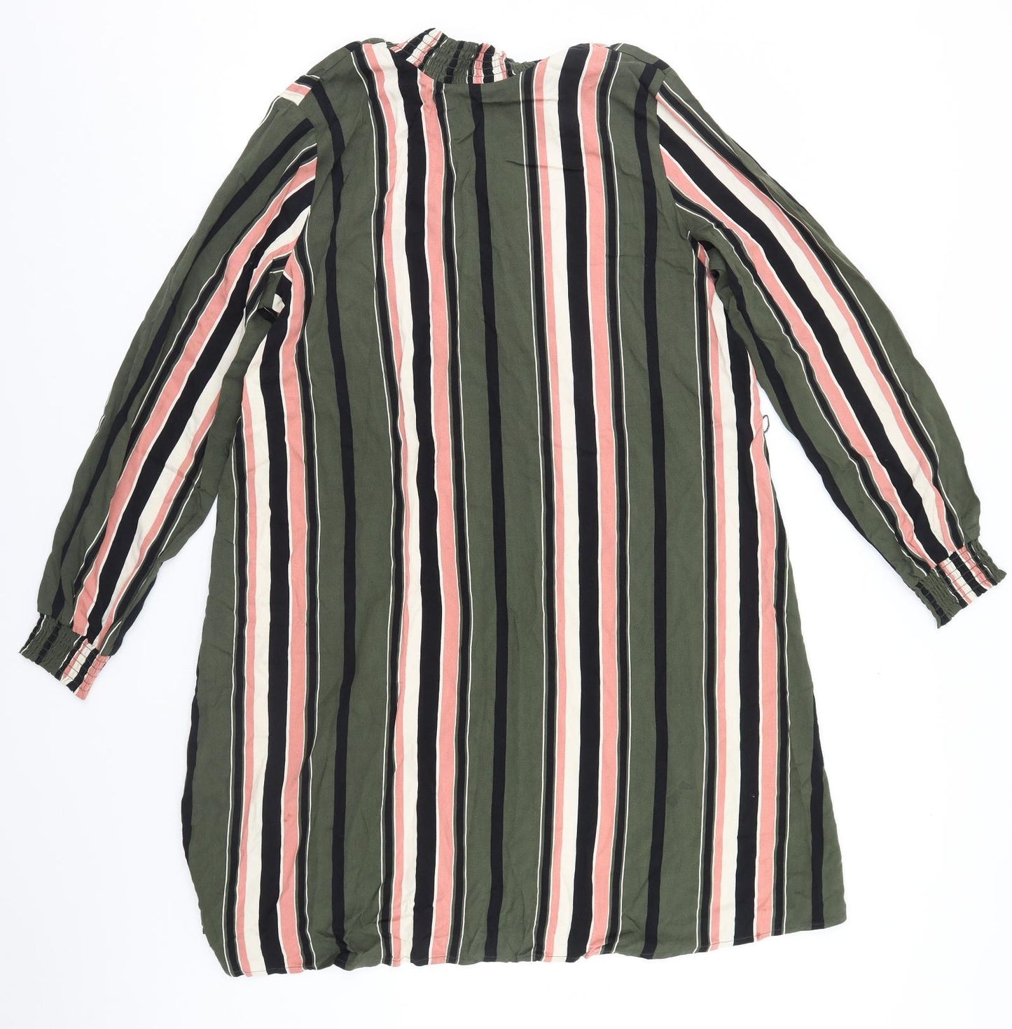 VILA Womens Brown Striped  Basic T-Shirt Size 12
