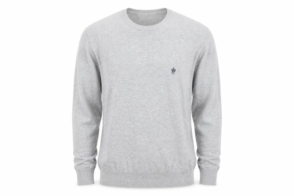 Preworn Mens Grey   Henley Jumper Size L