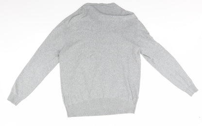 Preworn Mens Grey   Henley Jumper Size L