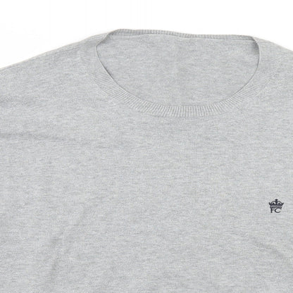Preworn Mens Grey   Henley Jumper Size L