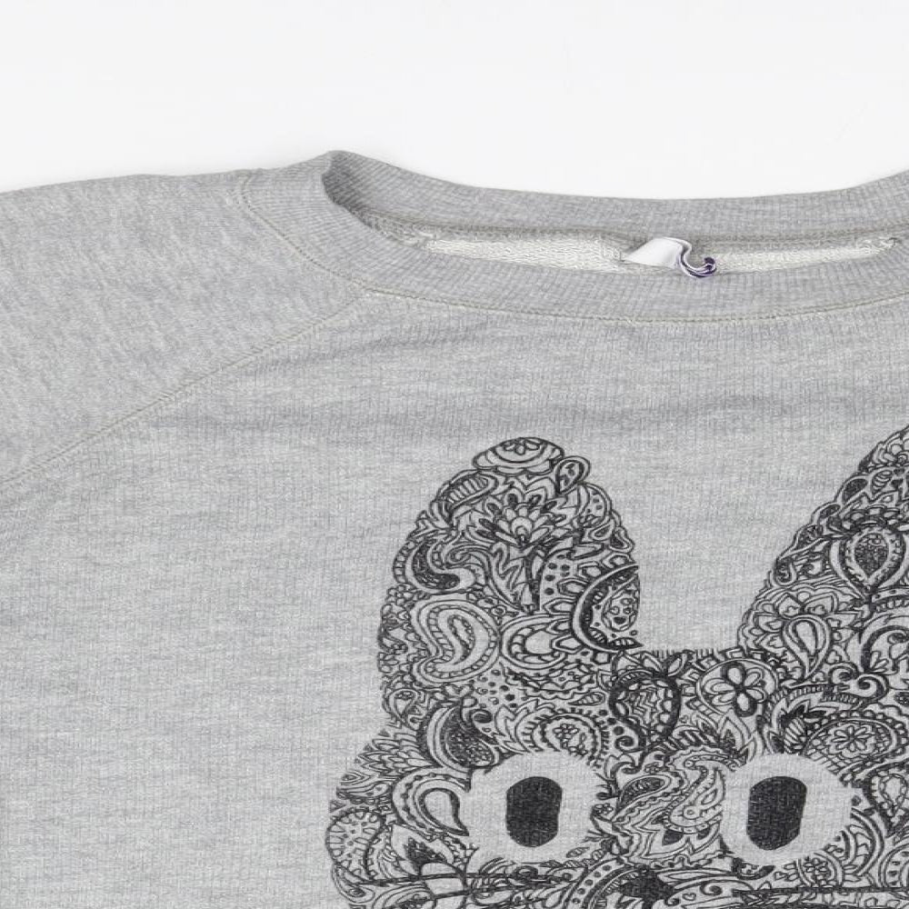 Debenhams Womens Grey   Pullover Jumper Size 10  - Bunny