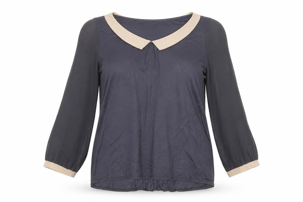 Oasis Womens Blue   Basic Blouse Size L