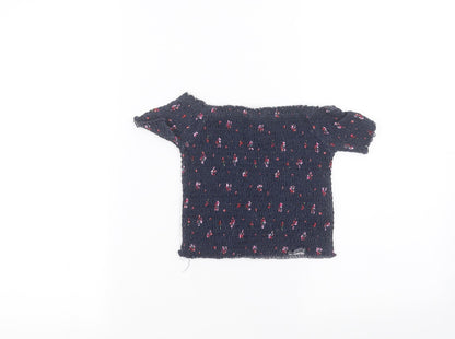 Primark Girls Blue   Basic T-Shirt Size 6-7 Years