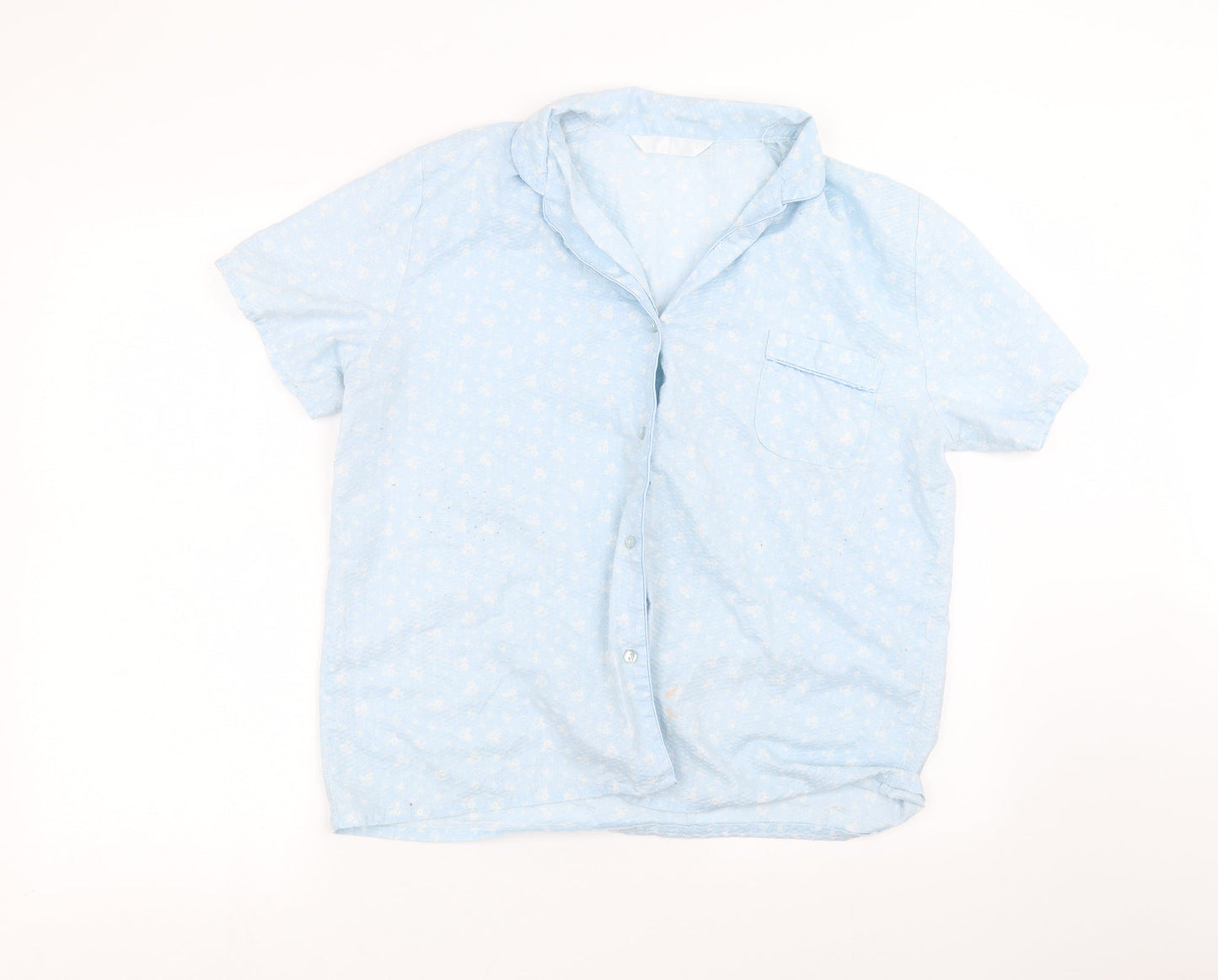 Preworn Womens Blue   Basic Button-Up Size 16