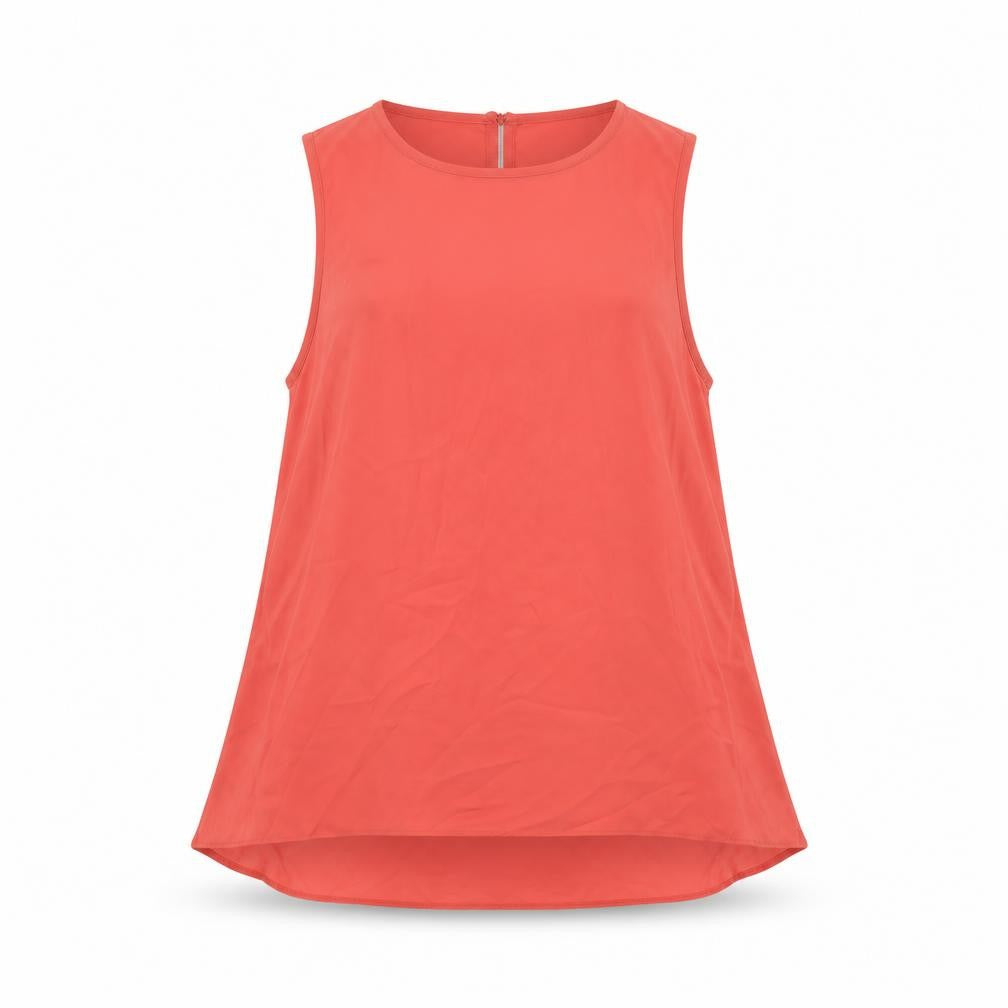 Dorothy Perkins Womens Orange   Basic Blouse Size 6  - Coral Colour