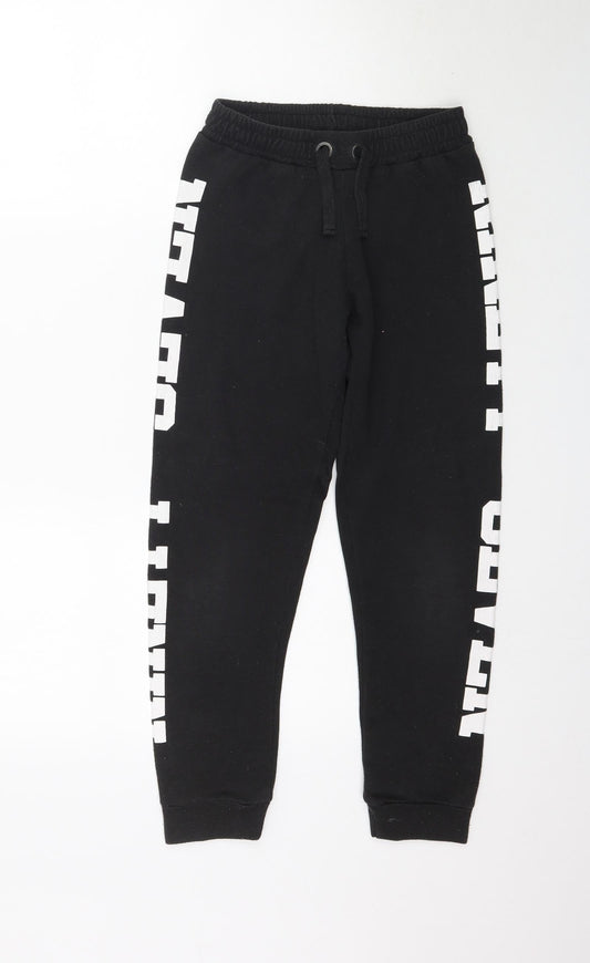 New Look Girls Black   Jogger Trousers Size 9 Months - Ninety Seven