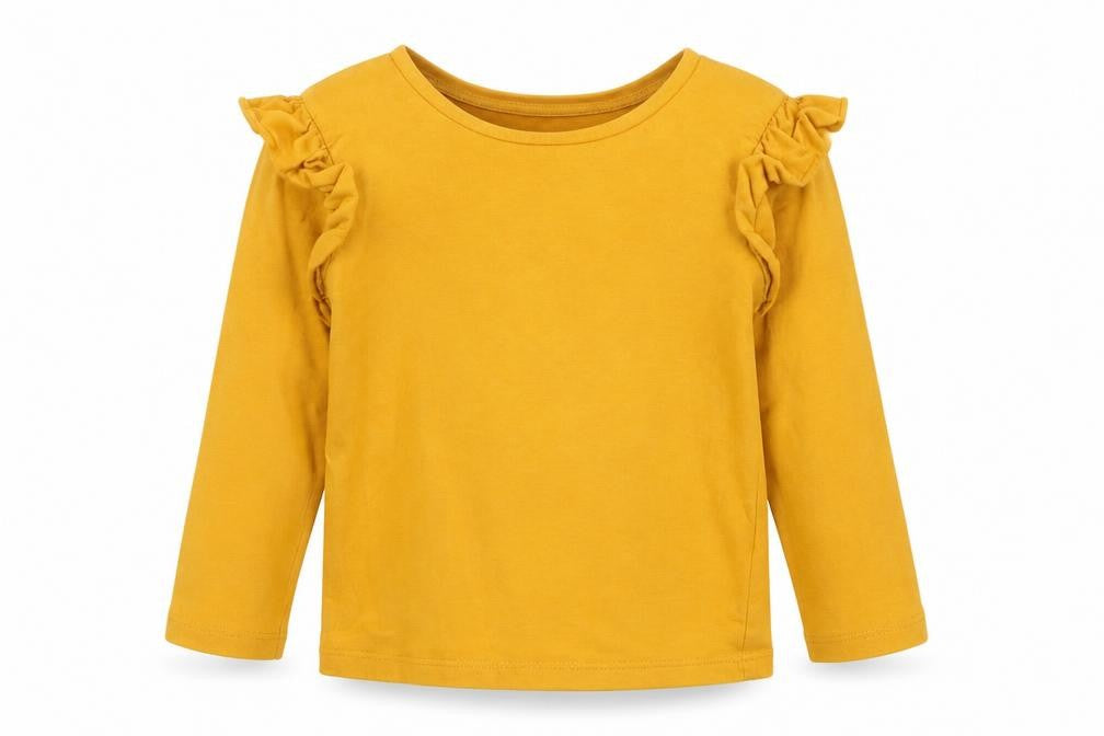 Matalan Girls Yellow   Basic T-Shirt Size 2 Years  - Mustard