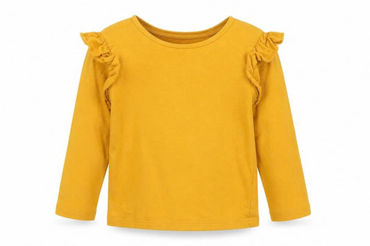 Matalan Girls Yellow   Basic T-Shirt Size 2 Years  - Mustard