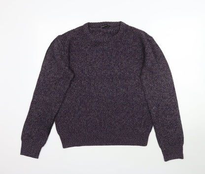 Cedarwood State Womens Purple Knit Pullover Jumper Size L