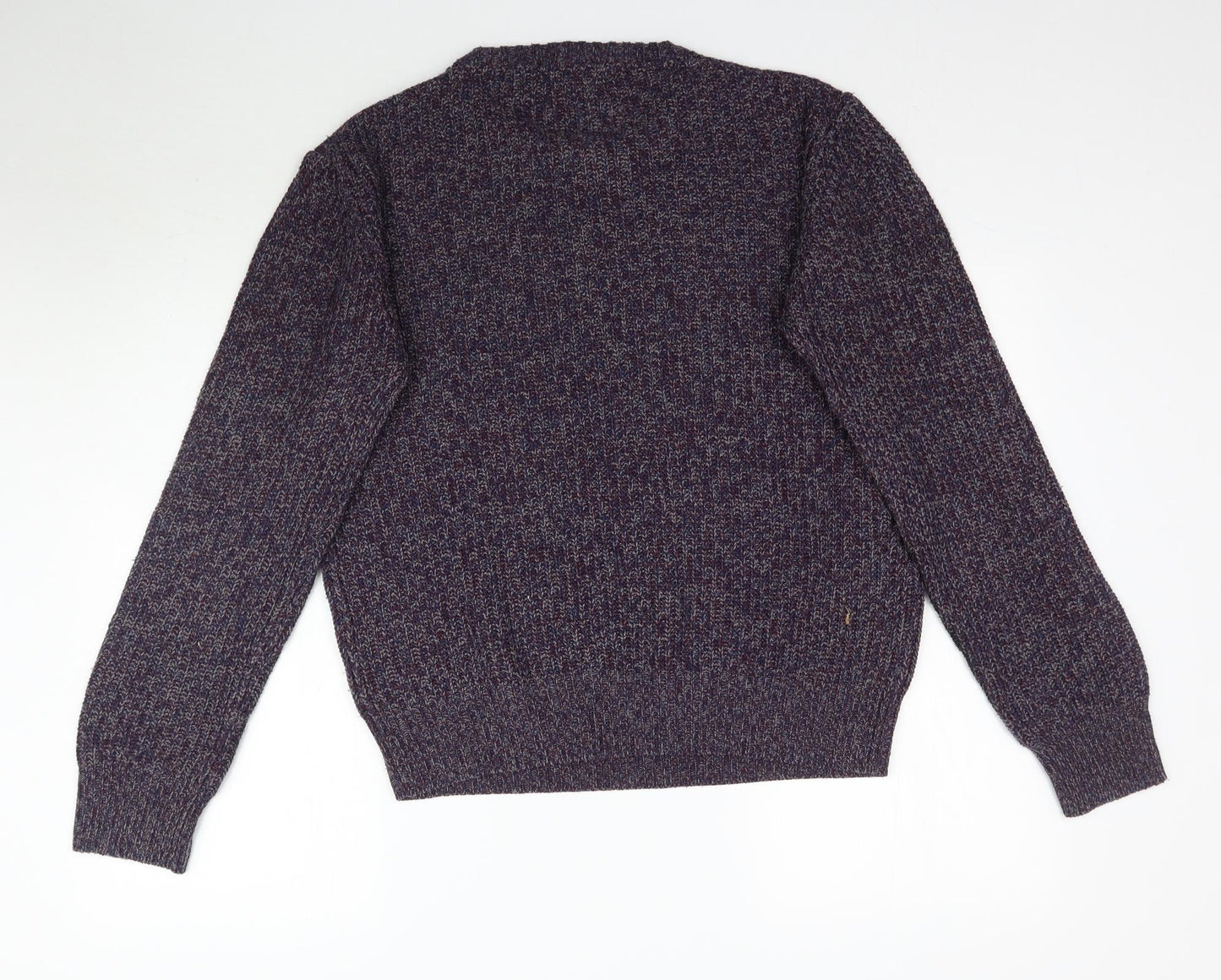 Cedar Wood State Womens Purple  Knit Pullover Jumper Size L