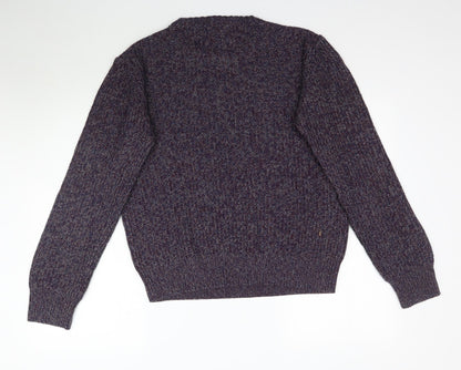 Cedarwood State Womens Purple Knit Pullover Jumper Size L