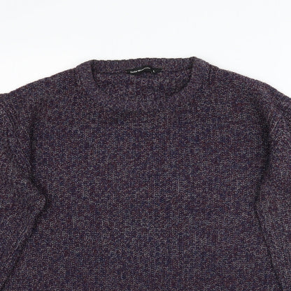 Cedarwood State Womens Purple Knit Pullover Jumper Size L