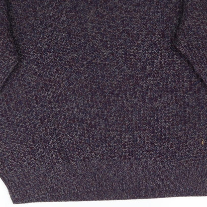 Cedarwood State Womens Purple Knit Pullover Jumper Size L