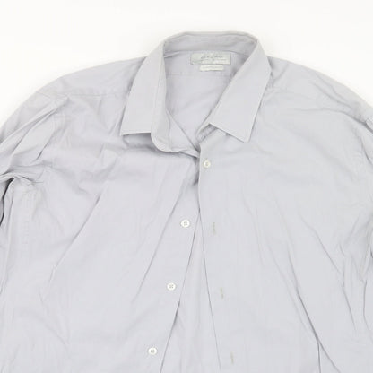 Zara Mens Grey    Button-Up Size L