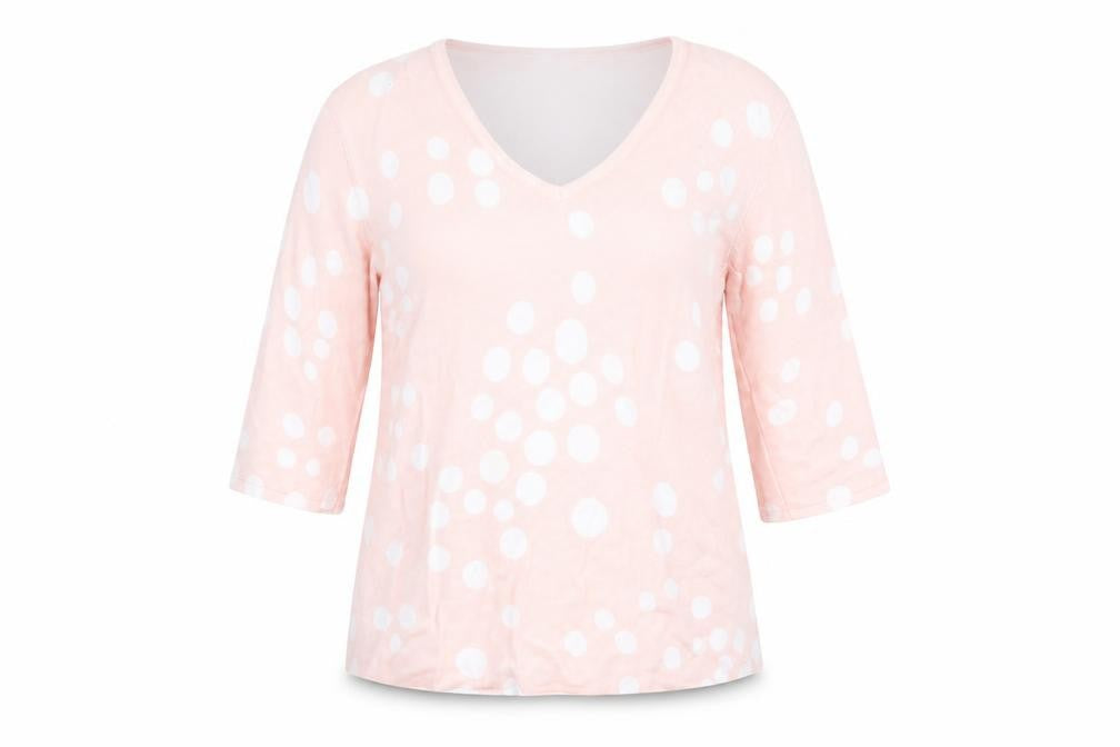 MARBLE Womens Pink Geometric Knit Pullover Jumper Size S