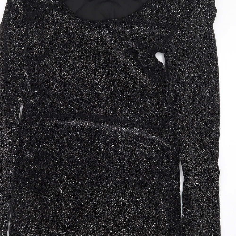 Topshop Womens Black   T-Shirt Dress  Size 10