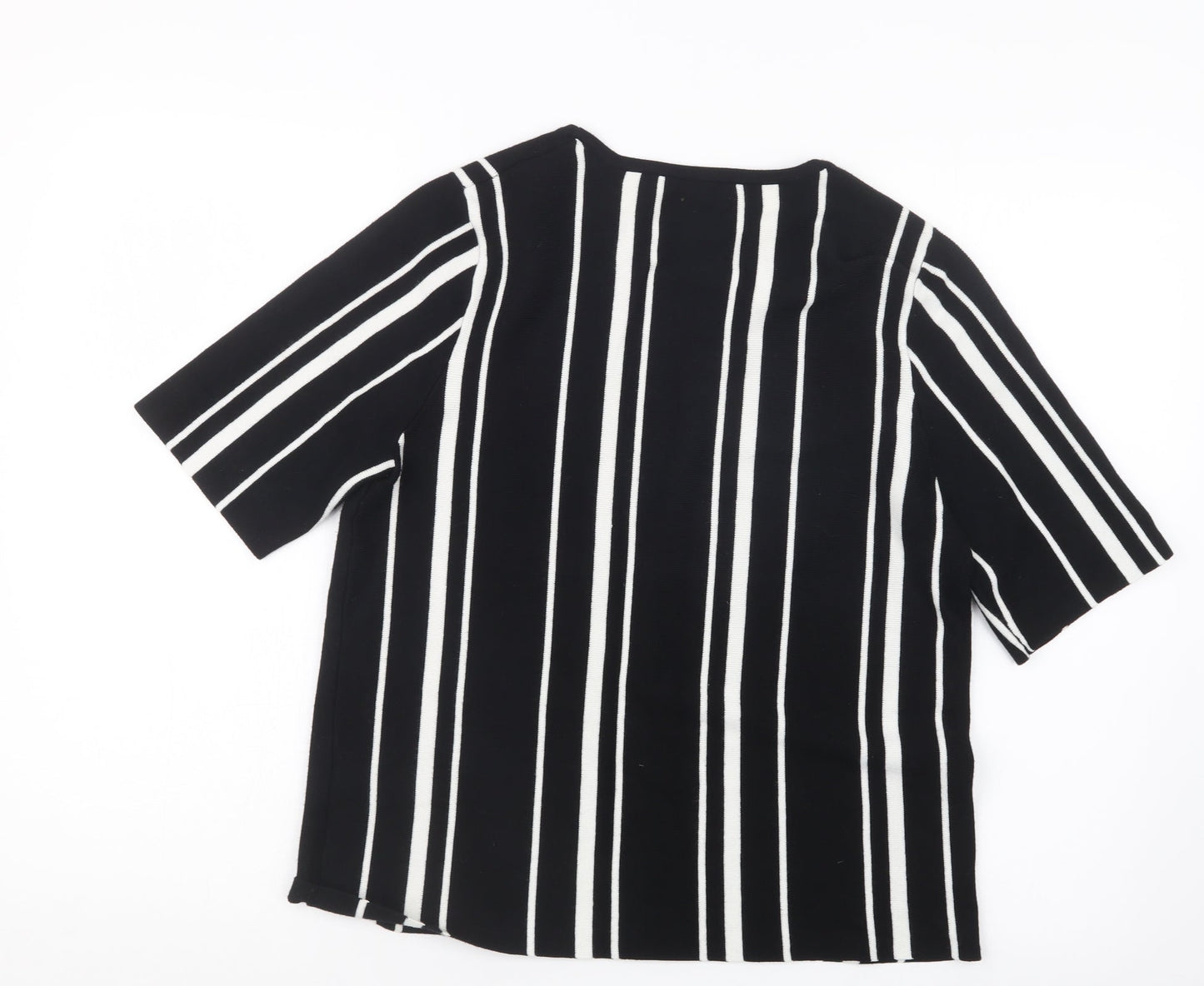 Dorothy Perkins Womens Black Striped  Pullover Jumper Size 12