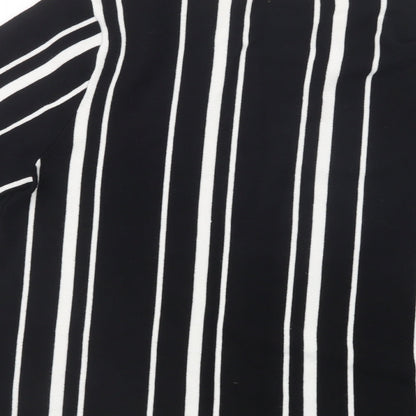 Dorothy Perkins Womens Black Striped  Pullover Jumper Size 12