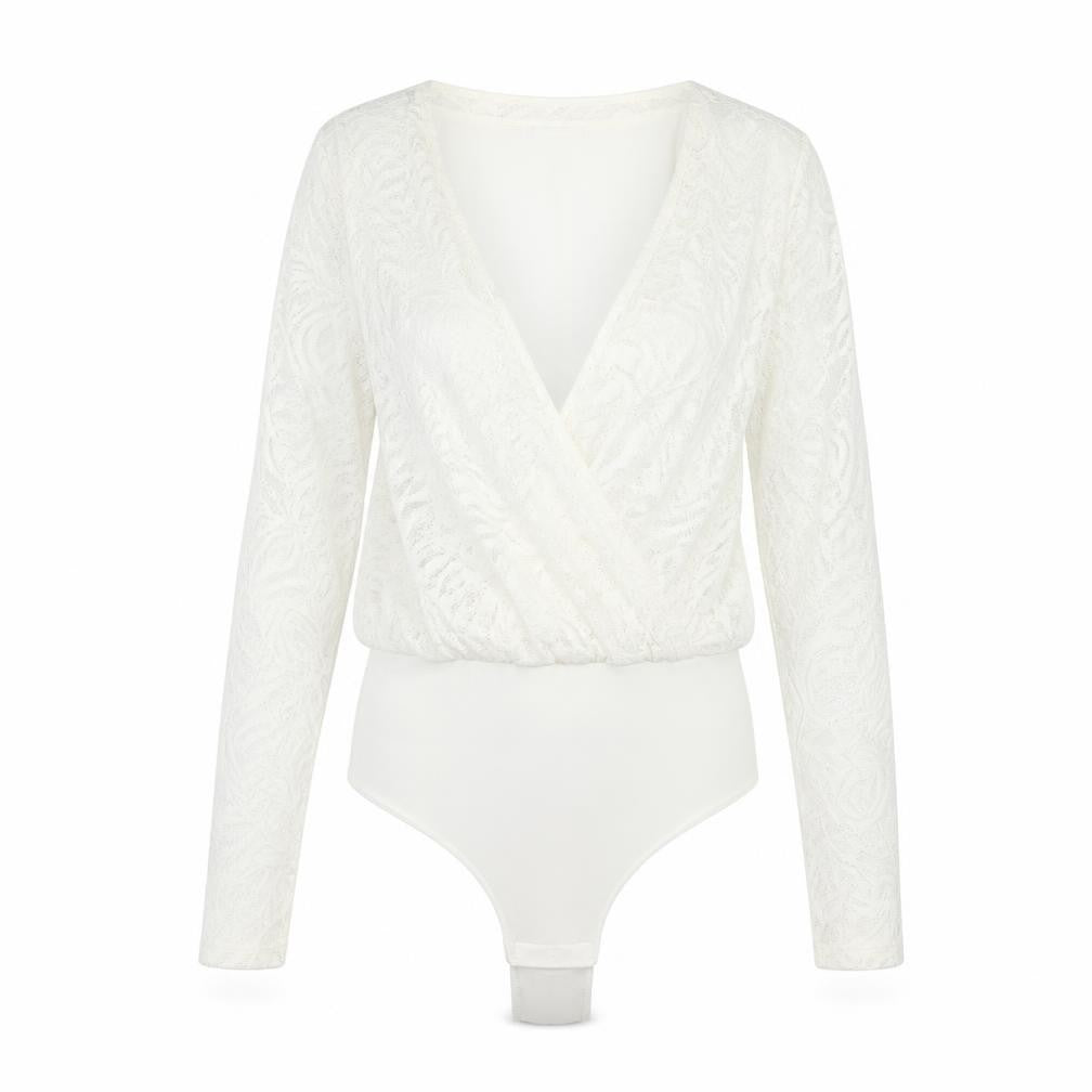 VILA Womens White   Bodysuit One-Piece Size M