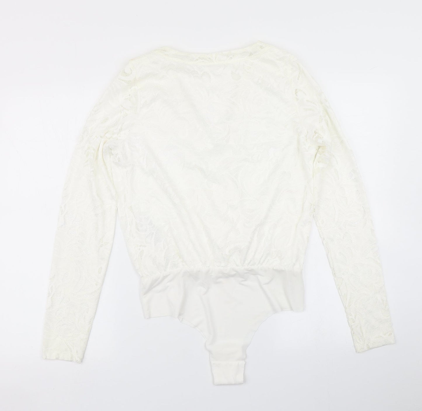 VILA Womens White   Bodysuit One-Piece Size M