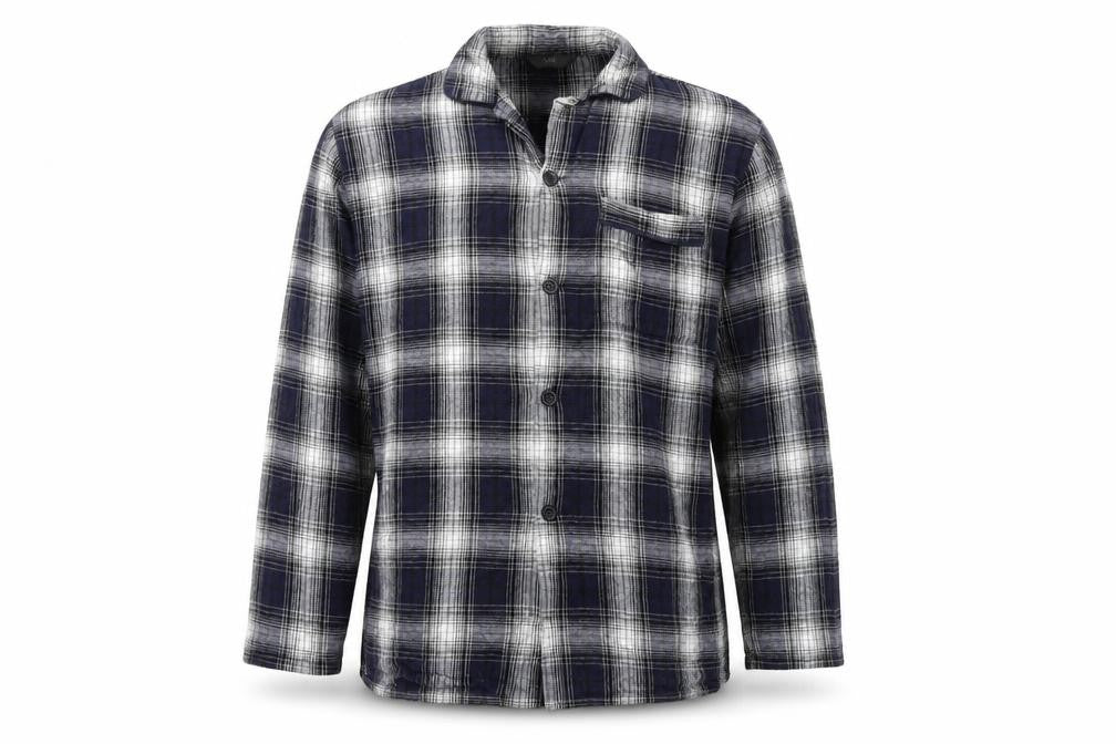 Marks & Spencer Mens Blue Check   Button-Up Size M