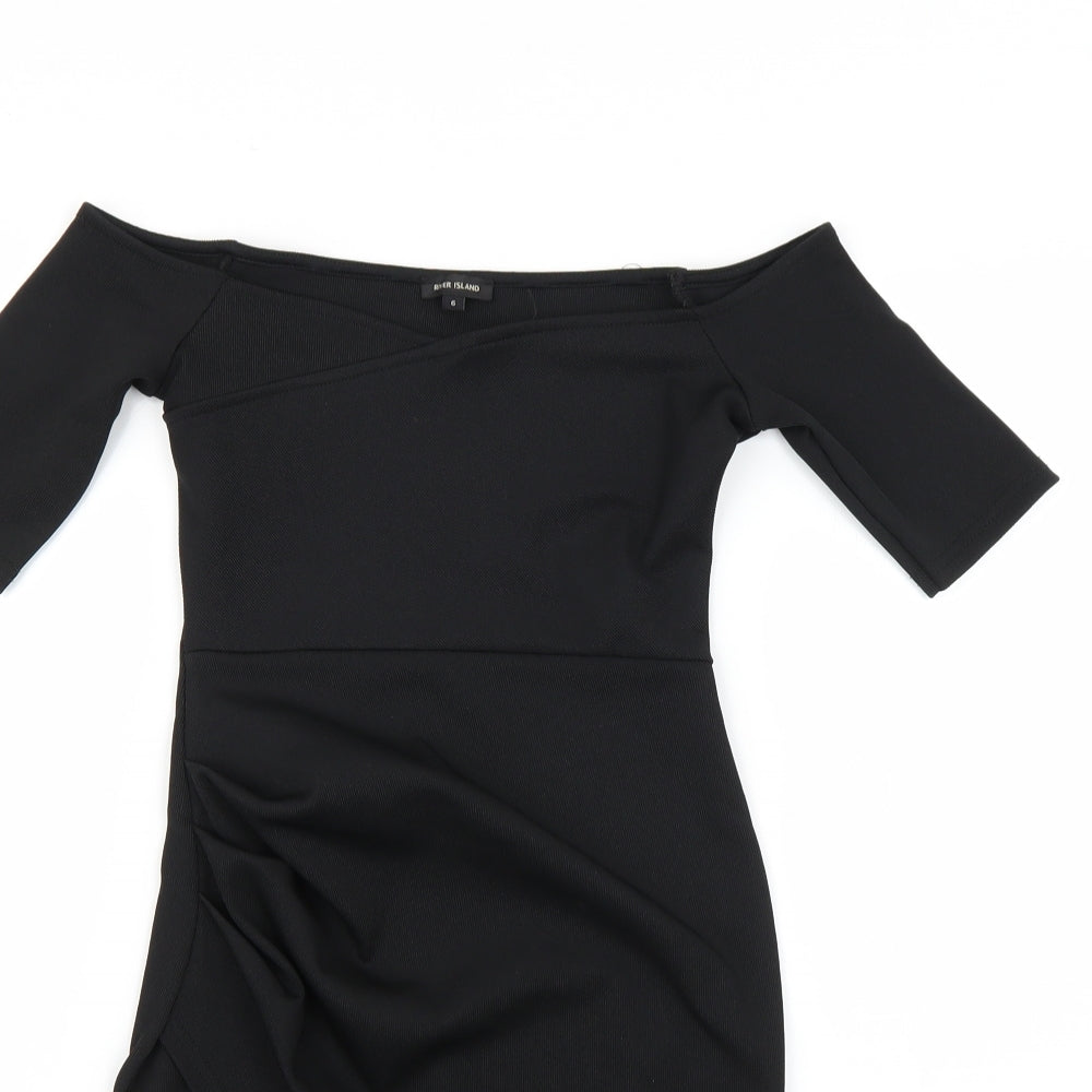 River Island Womens Black   Bodycon  Size 6