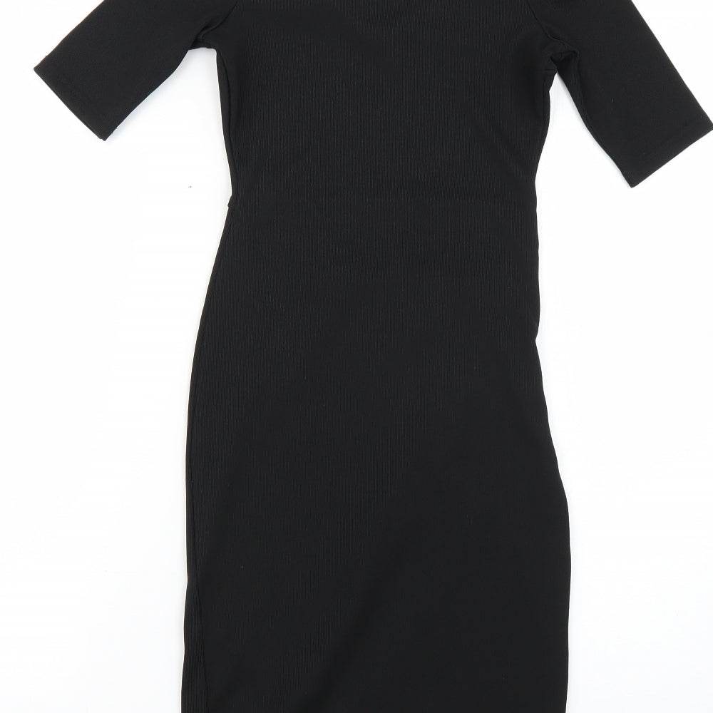 River Island Womens Black   Bodycon  Size 6