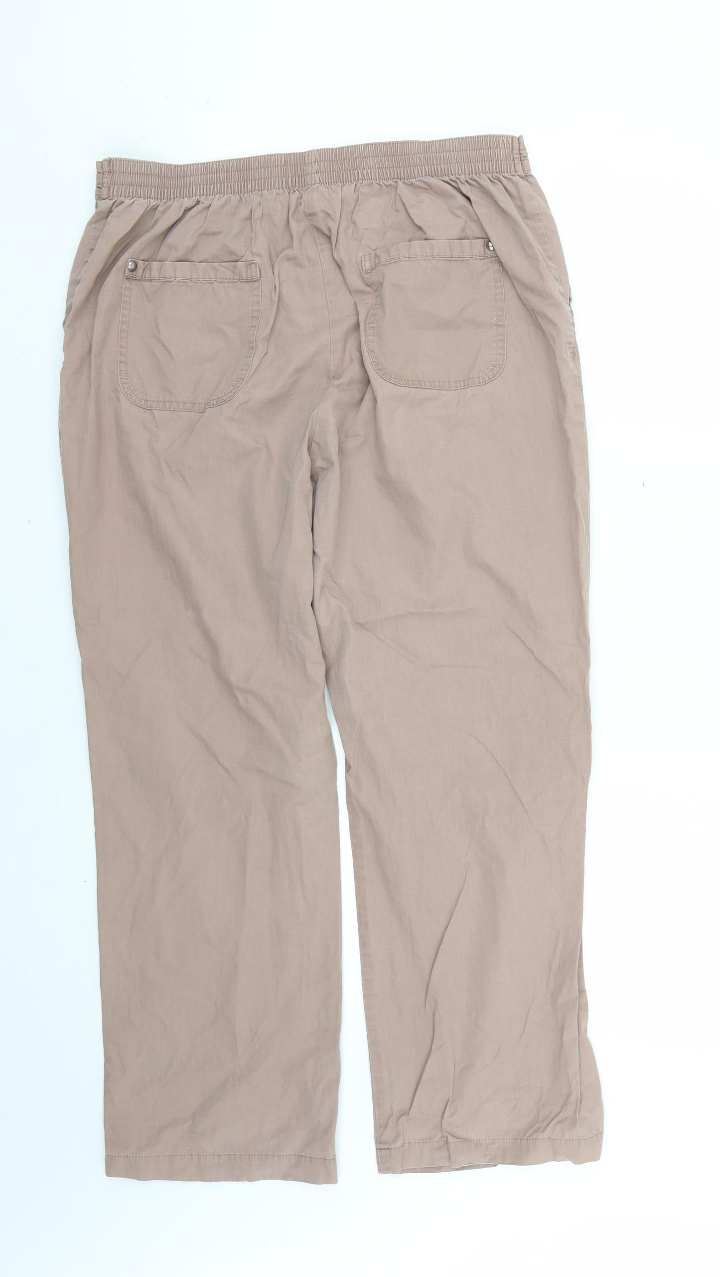 Marks and Spencer Womens Brown   Trousers  Size 14 L27 in