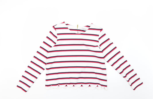 Marks and Spencer Womens Multicoloured Striped  Pullover Jumper Size 12