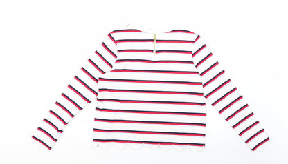 Marks & Spencer Womens Multicoloured Striped  Pullover Jumper Size 12