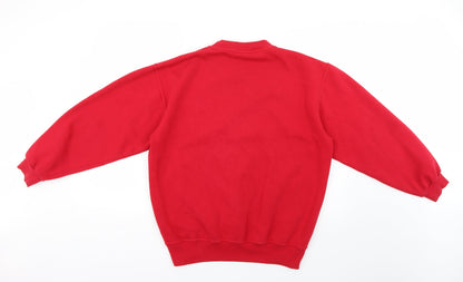 Uneek Womens Red   Pullover Jumper Size M