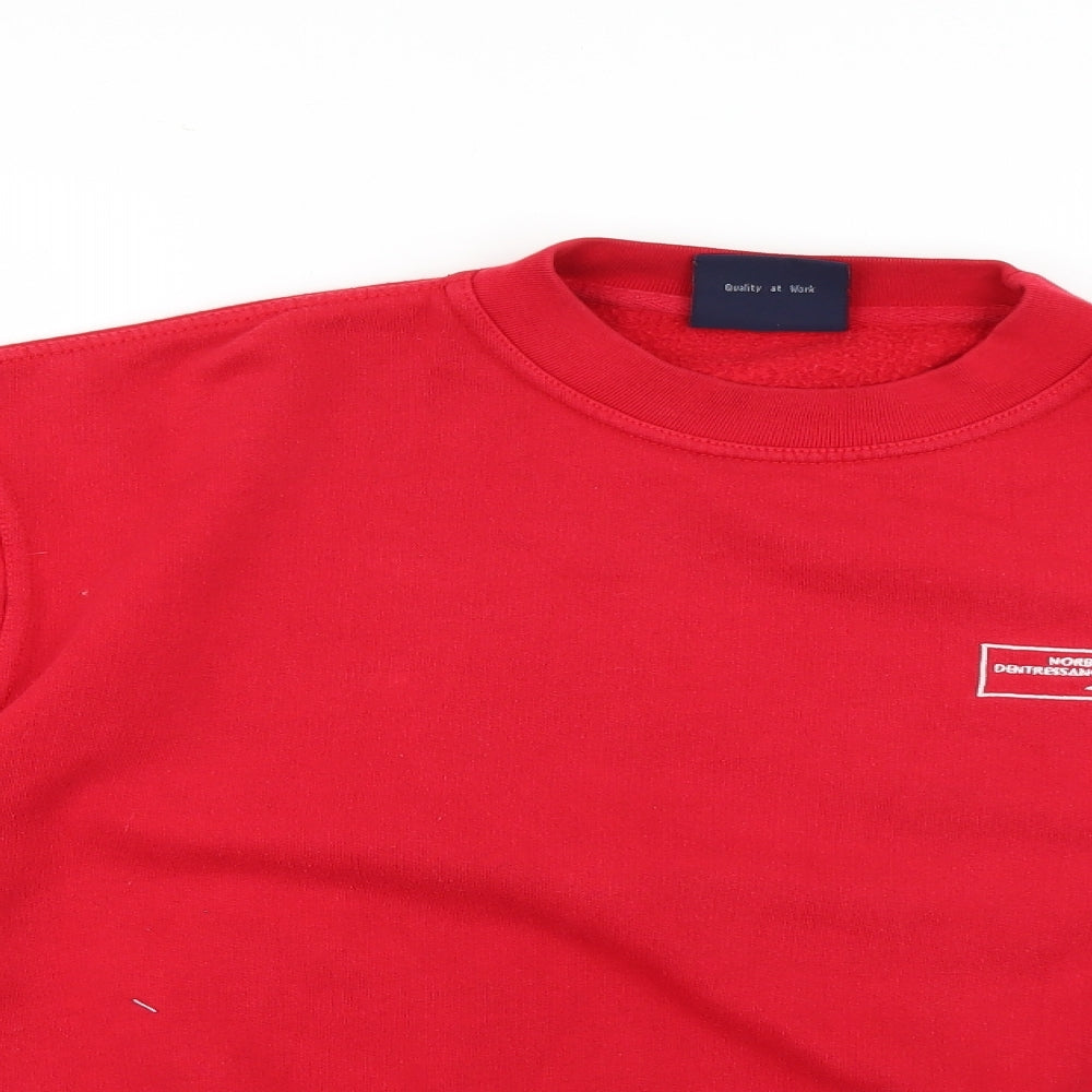 Uneek Womens Red   Pullover Jumper Size M