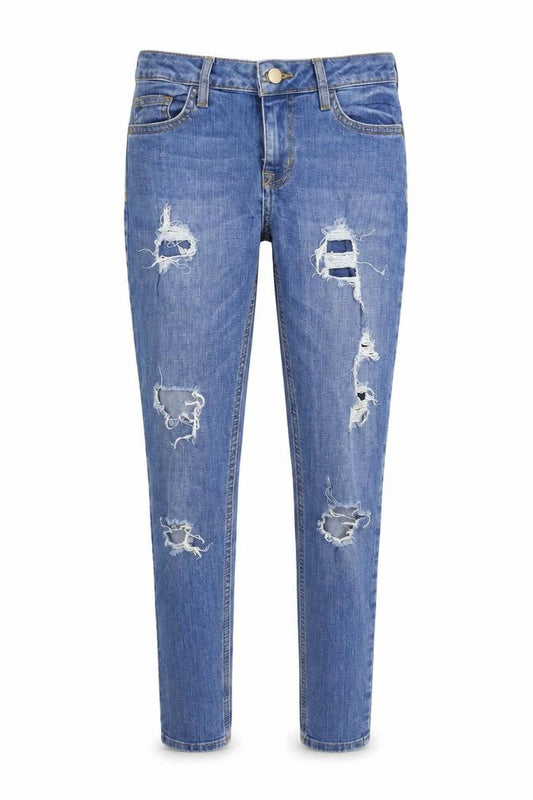 Denim & Co. Womens Blue  Denim Skinny Jeans Size 6 L28 in