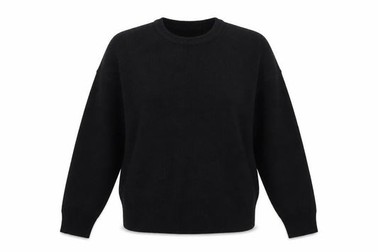 Boohoo Womens Black  Knit Pullover Jumper Size M