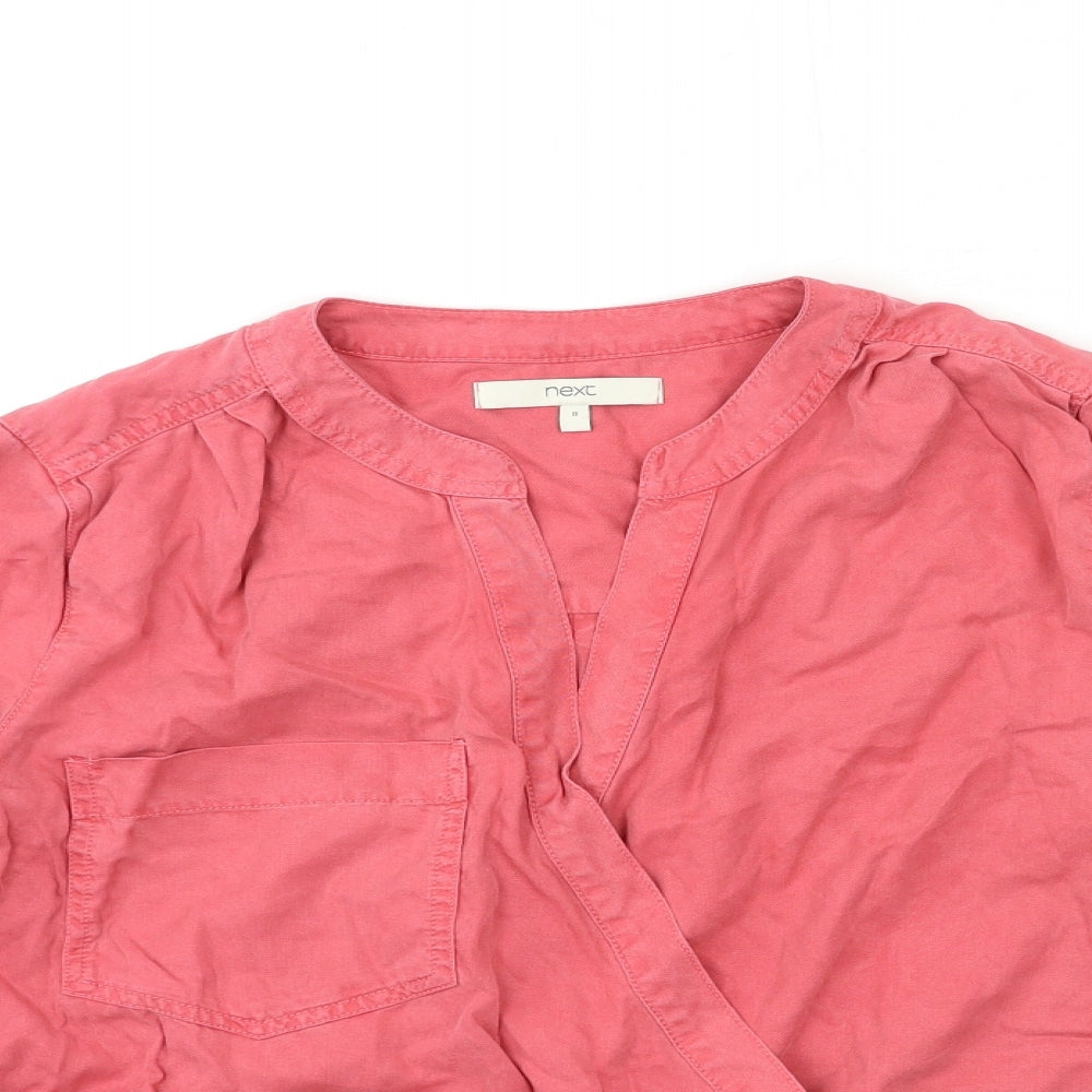 NEXT Womens Red   Basic Blouse Size 8