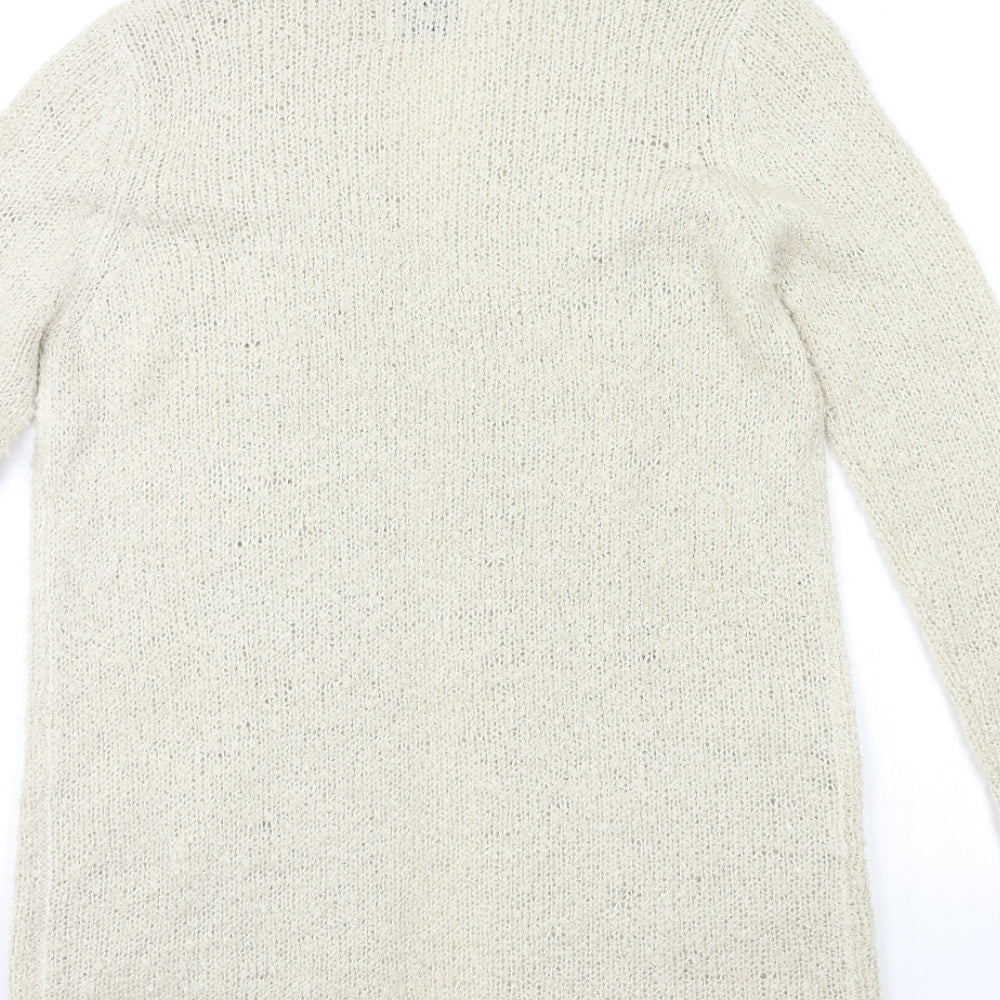 Papaya Womens Beige  Knit Cardigan Jumper Size S