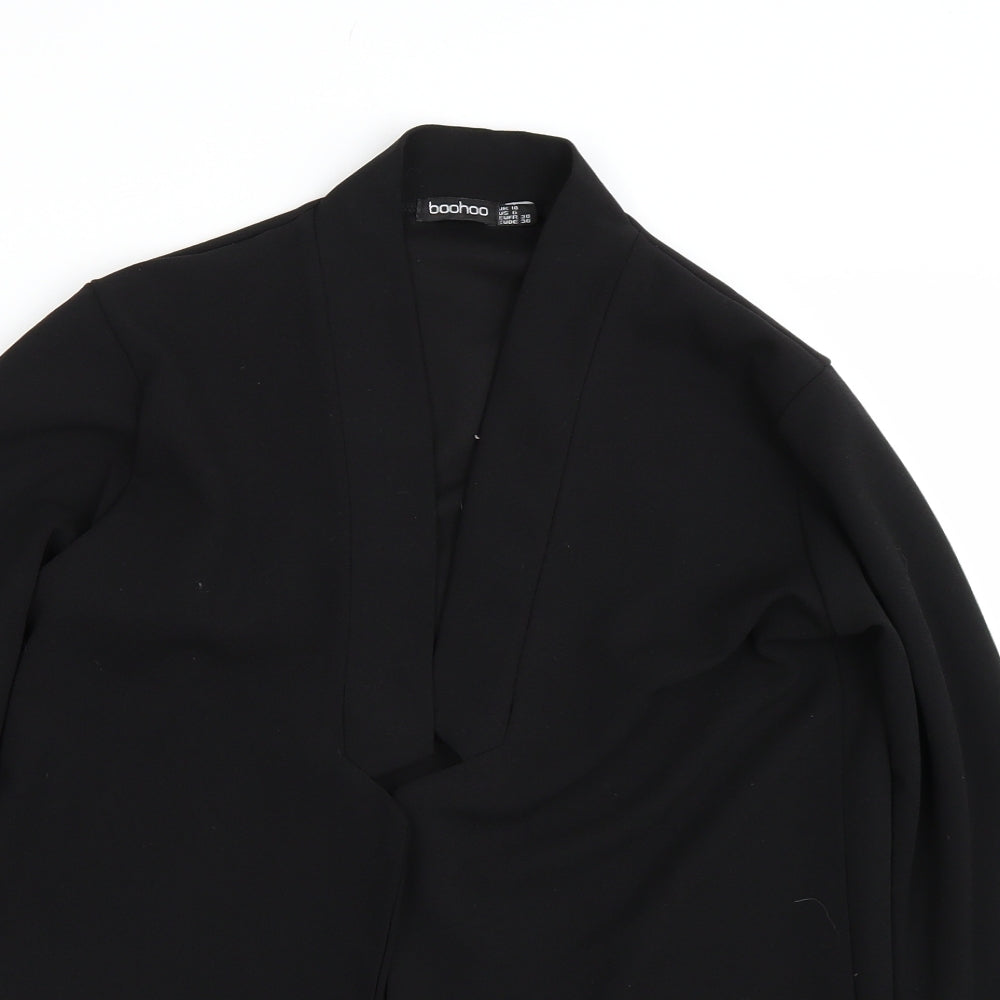 Boohoo Womens Black   Jacket Suit Size 10