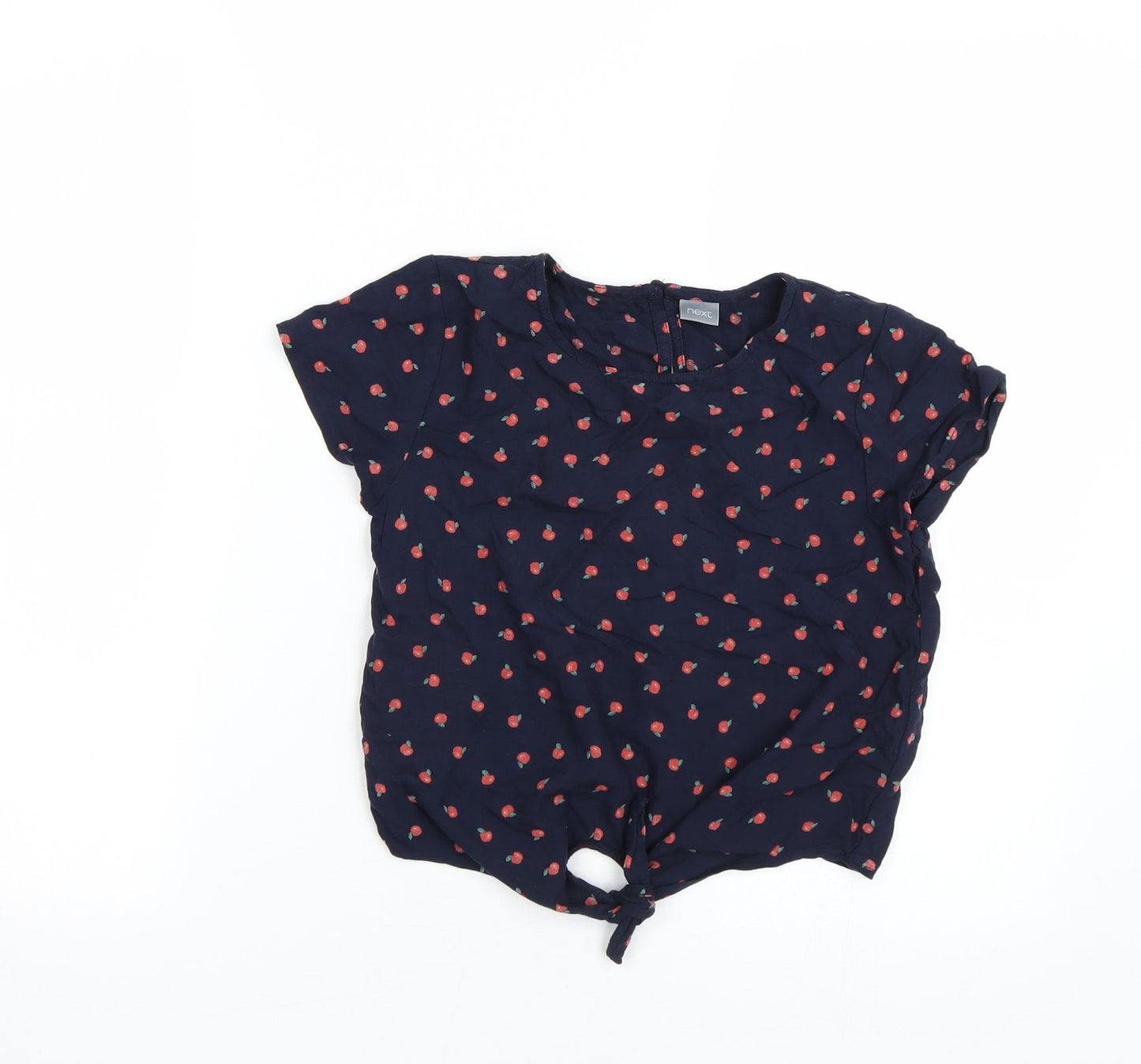 NEXT Girls Blue Polka Dot  Basic T-Shirt Size 9 Years  - Apples