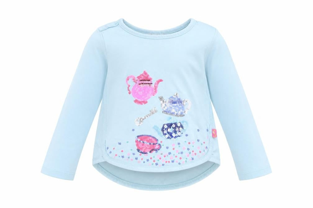 Bilieblush Girls Grey   Basic T-Shirt Size 24 Months