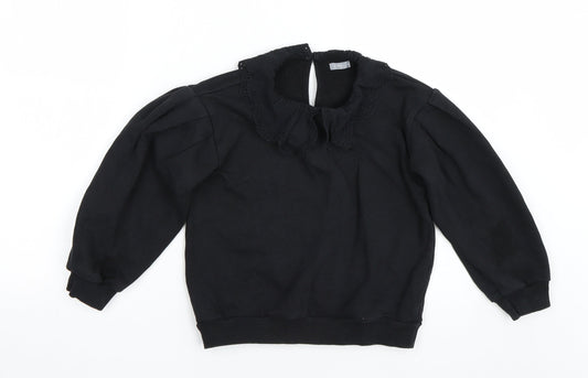 NEXT Girls Black   Pullover Sweatshirt Size 8 Years