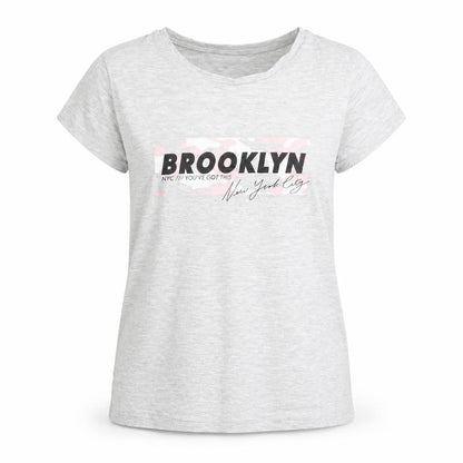 George Girls Grey   Basic T-Shirt Size 8-9 Years  - NYC