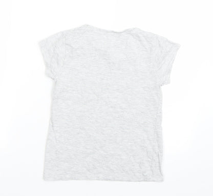 George Girls Grey   Basic T-Shirt Size 8-9 Years  - NYC