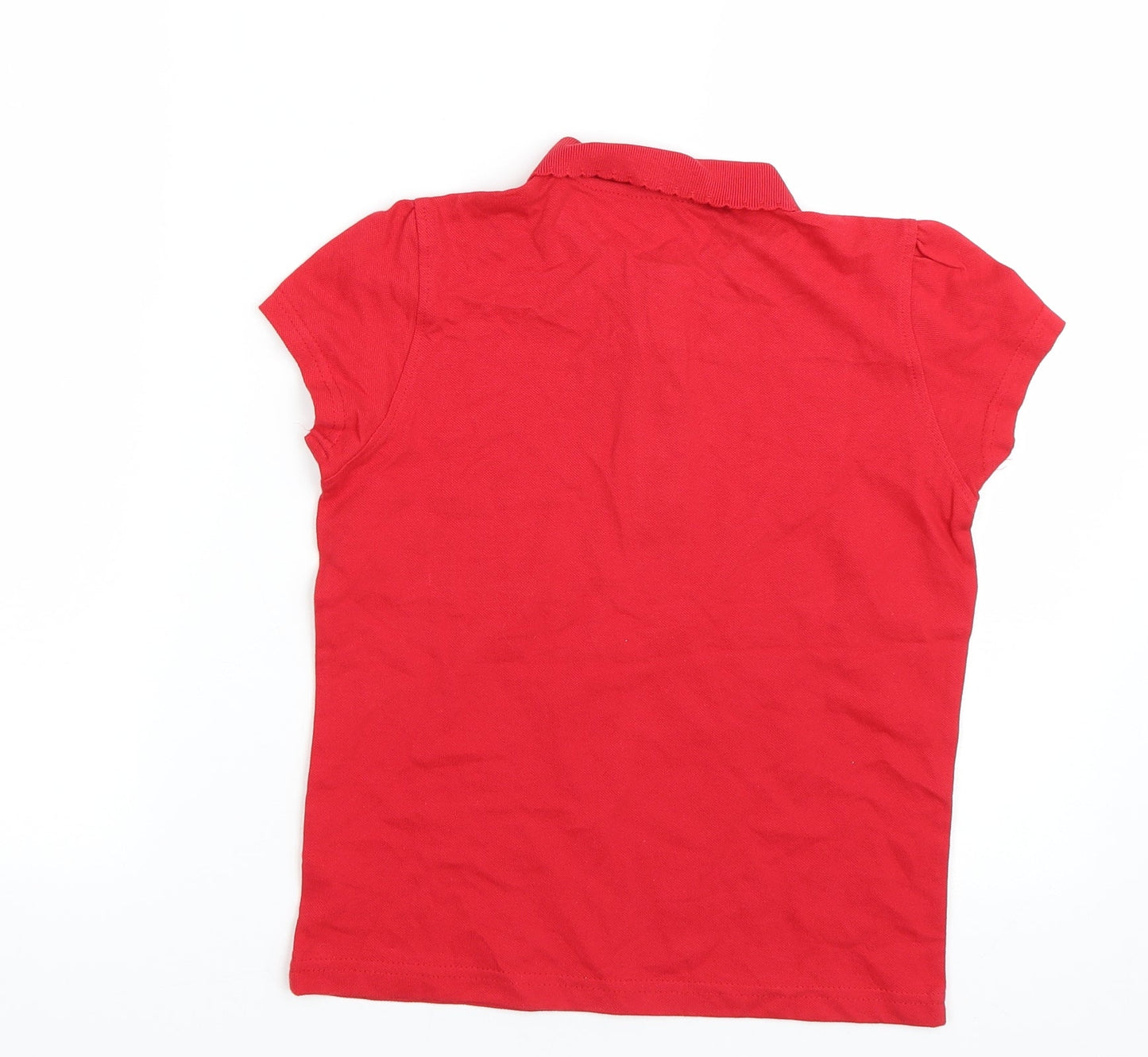 George Girls Red   Basic Polo Size 8-9 Years  - School uniform