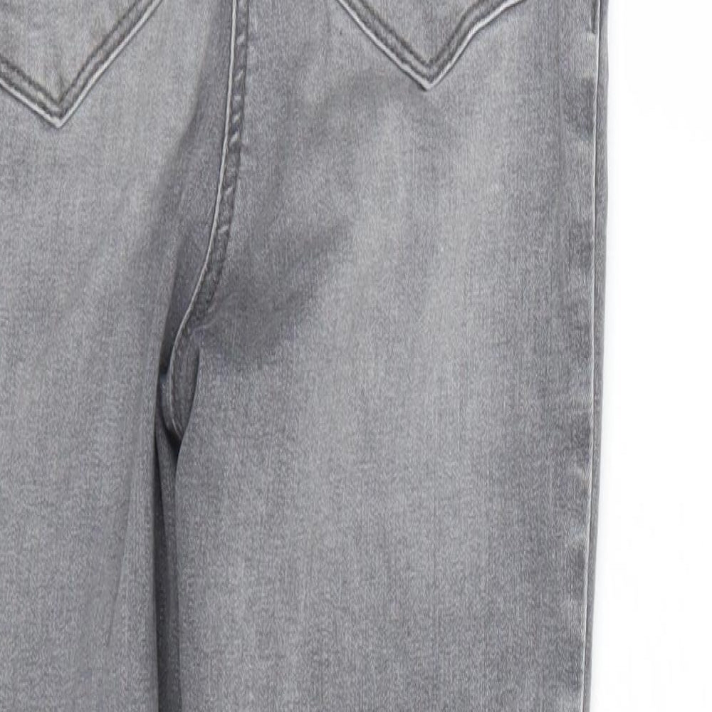 Papaya Womens Grey  Denim Skinny Jeans Size 10 L25 in