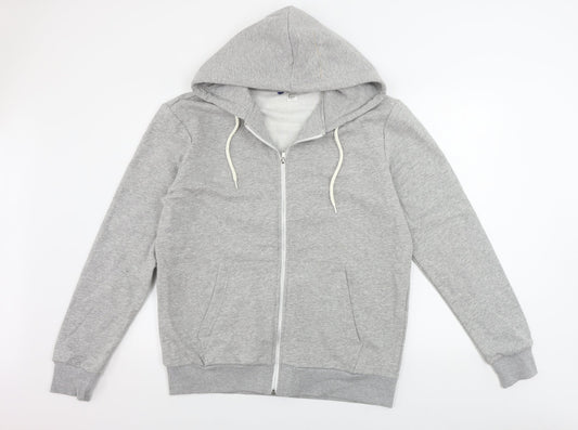 Preworn  Mens Grey   Full Zip Hoodie Size L